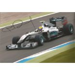 Motor Racing Nico Rosberg signed 12x8 colour photo pictured driving for Mercedes in Formula One in