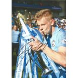 Football Oleksandr Zinchenko signed 12x8 colour photo pictured with the premier league trophy with