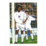 Football Christian Karembeau signed 10x8 colour photo pictured while playing for France. Good