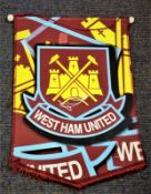 Football Mark Noble signed West Ham United pennant, Mark James Noble (born 8 May 1987) is an English