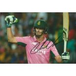 CHRIS MORRIS signed South Africa Cricket 8x12 Photo. Good Condition. All autographs are genuine hand