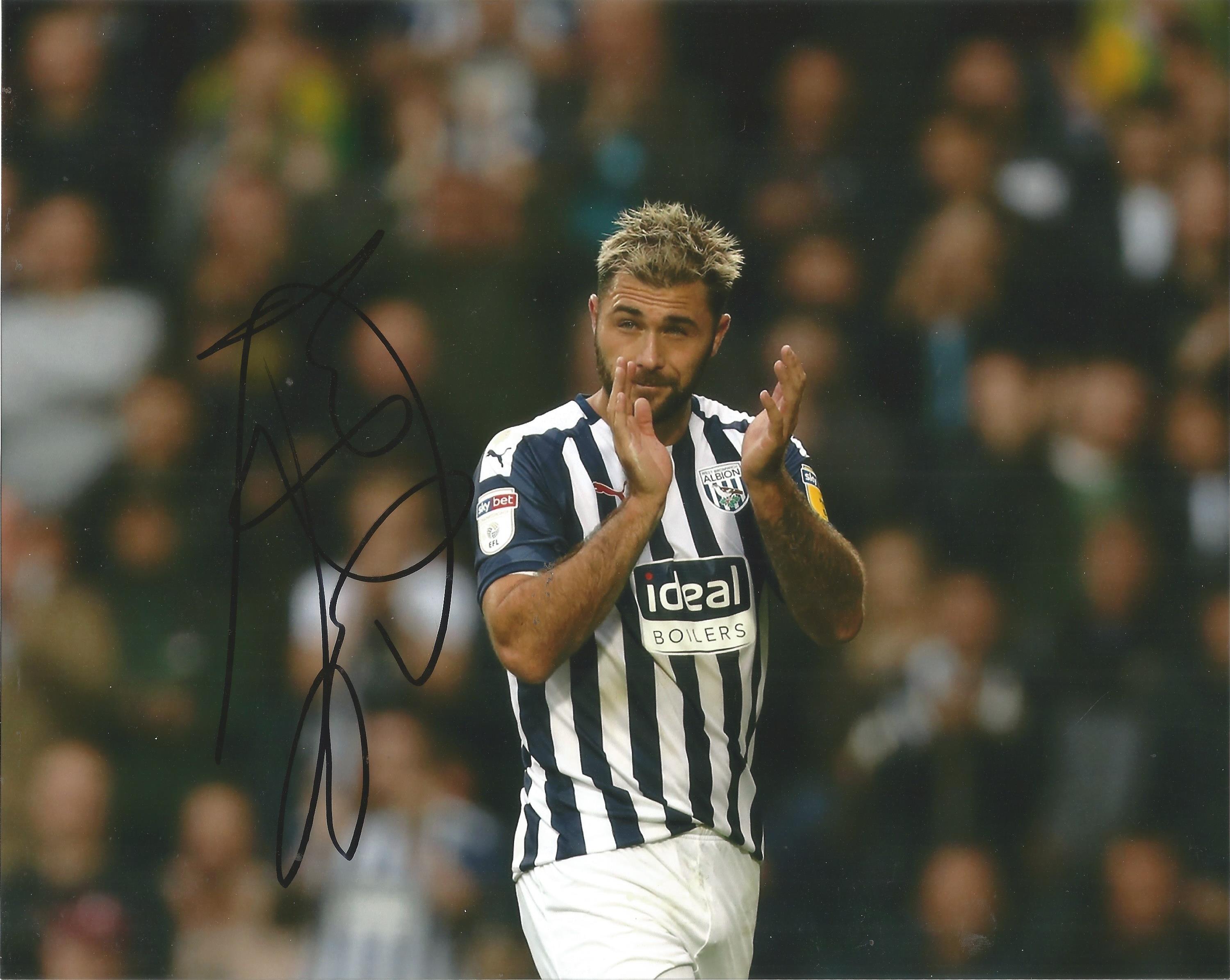 CHARLIE AUSTIN signed West Bromwich Albion 8x10 Photo. Good Condition. All autographs are genuine