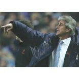 Football Manuel Pellegrini signed 12x8 colour photo pictured while manager of Manchester City.