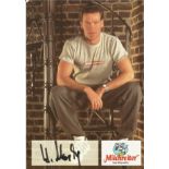 Boxing Henry Maske signed 6x4 colour promo photo, Henry Maske (born 6 January 1964 in