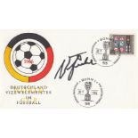 UWE SEELER 1966: Autographed German issued World Cup 66 commemorative cover, dated 30, 07, 66 and