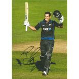 Cricket Ross Taylor signed 12x8 colour photo, Luteru Ross Poutoa Lote Taylor (born 8 March 1984)