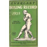 EVERLAST BOXING RECORD 1925 Softcover Record Book. Good Condition. All autographs are genuine hand