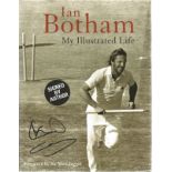 Cricket Ian Botham signed hardback book titled My Illustrated Life signature on the cover and