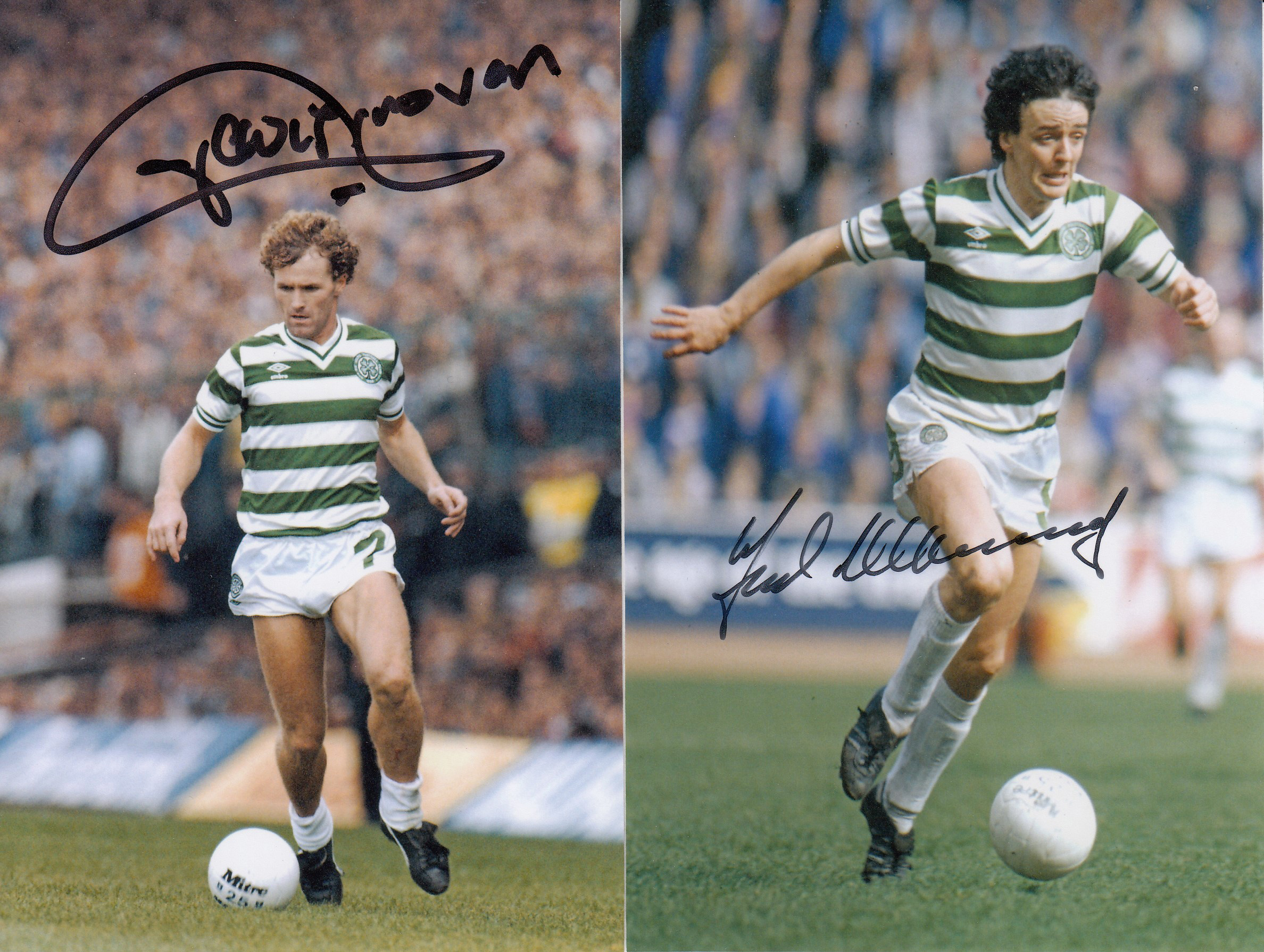 CELTIC 1980s: Autographed 6 x 4 photos, depicting Celtic centre-forward FRANK McGARVEY in full