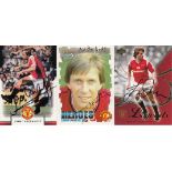 MAN, UNITED 1990s: Autographed modern trade cards by Upperdeck / Futera in the 1990s, depicting