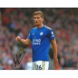DENNIS PRAET signed Leicester City 8x10 Photo. Good Condition. All autographs are genuine hand