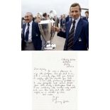 JIMMY GORDON 1979: Autographed letter to a collector, together with an 8 x 6 photo depicting the