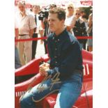 Motor Racing Michael Schumacher signed 12x8 colour photo pictured while with Ferrari in Formula One.