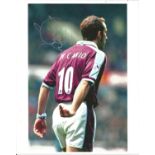 Football Paolo Di Canio signed 12x8 colour photo pictured in action for West Ham United, Paolo Di