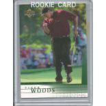 Tiger Woods rare golf trading card mint condition 2001 Upper Deck Golf Tiger Woods Rookie Card