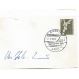 Olympics Uwe Schulten-Baumer signed envelope double PM Essen Equitana 83 -Z-3, 1983 Weltmesse des