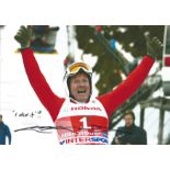 Eddie Edwards signed 12x8 colour photo inscribed I Did It, Michael Edwards (born 5 December 1963),