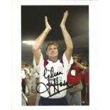 Football Glen Hoddle signed 10x8 colour photo pictured while he was manager of England. Good