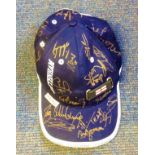 Football Tottenham Hotspur multi signed baseball cap signed by 18 of the 2001/2002 squad