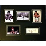 Boxing Muhammad Ali 20x16 mounted signature superb collectors item includes a signed album page