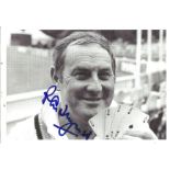 Cricket Ray Illingworth signed 6x4 black and white post card photo. Good Condition. All autographs