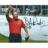 D, A, POINTS signed Golf 8x10 Photo. Good Condition. All autographs are genuine hand signed and come