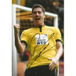 Football Robert Lewandowski signed 12x8 colour photo pictured during his time with Borussia