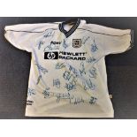 Football Tottenham Hotspur multi signed home shirt from the 2000/2001 season 20 signatures