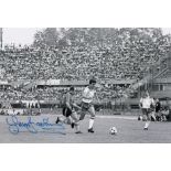 TREVOR BROOKING 1980: Autographed 12 x 8 photo, depicting TREVOR BROOKING in full length action with