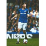 Football Michael Keane signed 12x8 colour photo pictured in action for Everton. Good Condition.