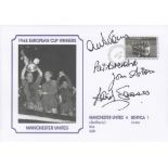 MAN UNITED 1968: Autographed modern commemorative cover depicting Man United's 1968 European Cup