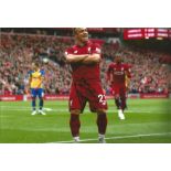 Football Xherdan Shaqiri signed 12x8 colour photo pictured celebrating while playing for