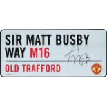 Football Marouane Fellaini signed Manchester United Sir Matt Busby Way M16 Old Trafford