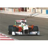 Motor Racing Adrian Sutil signed 12x8 colour photo pictured driving for Force India in Formula