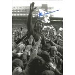 Rugby Union JPR Williams signed 12x8 black and white photo, John Peter Rhys Williams MBE FRCS (