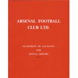 Arsenal F, C statement of accounts and annual report booklet dated 1977/78. Good Condition. All