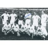 MAURICE NORMAN 1962: Autographed 12 x 8 photo, depicting England players including centre-half
