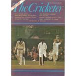 Cricket multi signed vintage The Cricketer Magazine dated December 1970 includes 20 signatures