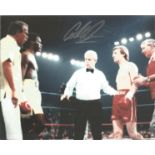 Boxing Colin Jones signed 10x8 colour photo pictured before is World title fight with Don Curry,