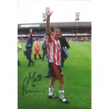 Football Matt Le Tissier signed 12x8 colour photo pictured after playing for Southampton. Good