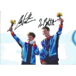 Olympics Luke Patience and Stuart Bithell signed 6x4 colour photo of the silver medalists in the