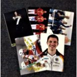 Olympics collection 5 signed photos from medalists from past games such as Sun Yiwen, Andrej