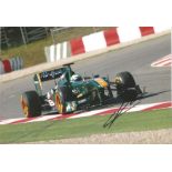 Motor Racing Heikki Kovalainen signed 12x8 colour photo pictured driving for Lotus in Formula One.