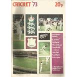 Cricket 73 multi signed vintage magazine signed over 20 legends of the game includes Andy Roberts,