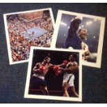 MUHAMMAD ALI vs KEN NORTON 3 Photos from the classic Fight. Good Condition. All autographs are