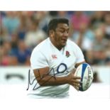 Rugby Union Mako Vunipola signed 10x8 colour photo pictured in action for England. Good Condition.