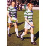 WILLIE WALLACE 1967: Autographed 16 x 12 photo, depicting Celtic's WILLIE WALLACE and Jimmy