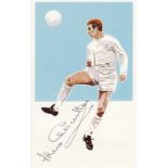 JACK CHARLTON 1979: Autographed postcard size card issued by Prescott Pickup & Co, Ltd in 1979, this