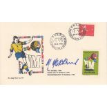 MEL HOPKINS 1958: Autographed official World Cup 58 commemorative cover, dated 29, 06, 58 and signed