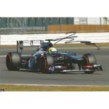 Motor Racing Kimiya Sato signed 12x8 colour photo pictured test driving for Sauber in Formula One.